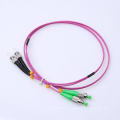 FTTH fc apc to fc apc 9/125 simplex lszh fiber optic patch cord with high quality
